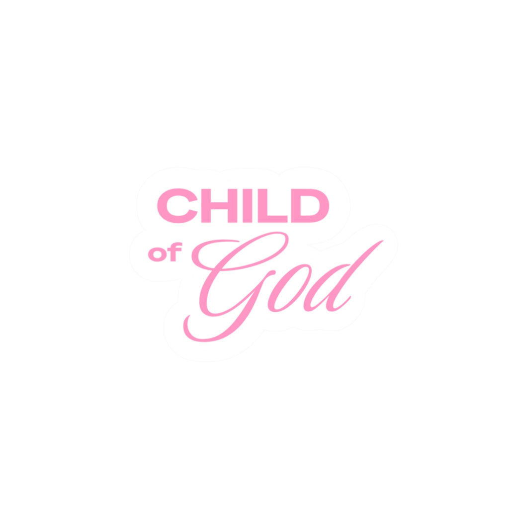 Child of God Pink Sticker