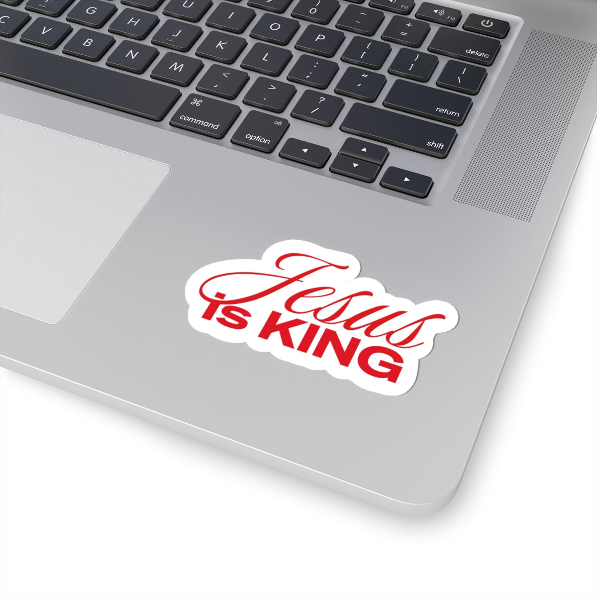 Jesus Is King Red Sticker
