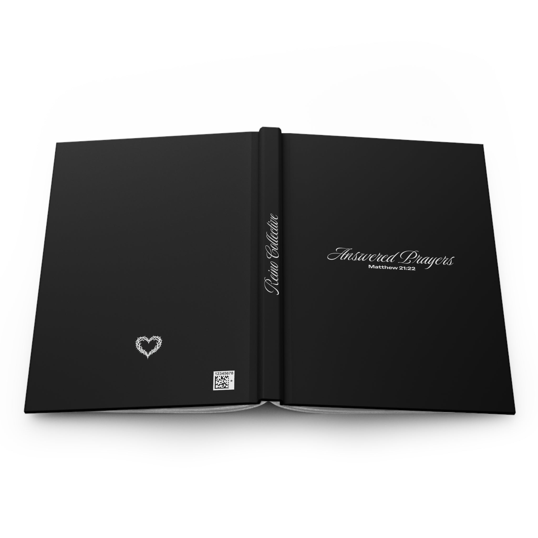 Answered Prayers (Matthew 21:22) Journal | Christian Prayer Notebook, Black & White