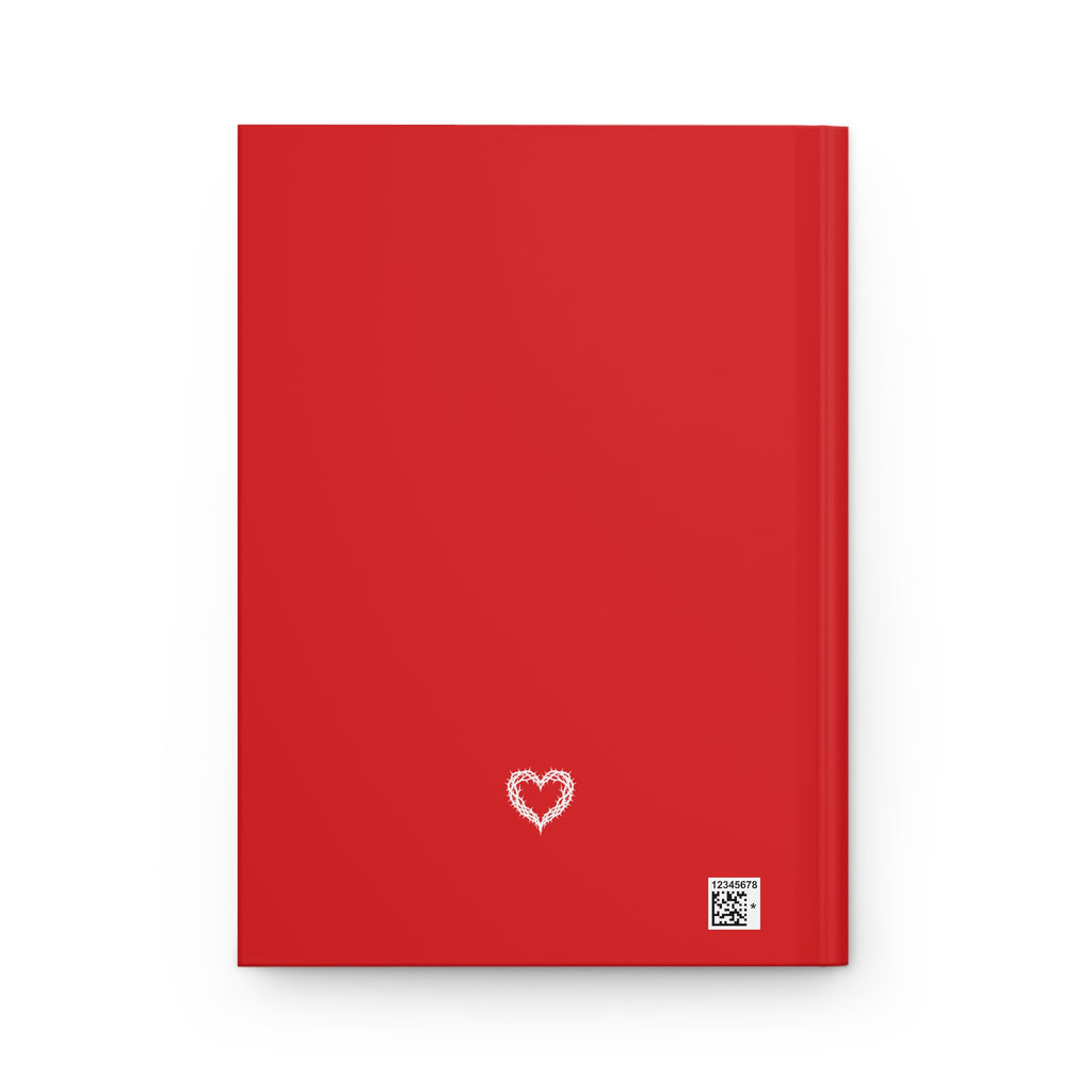 Answered Prayers (Matthew 21:22) Hardcover Journal, Christian Prayer Notebook, Red & White