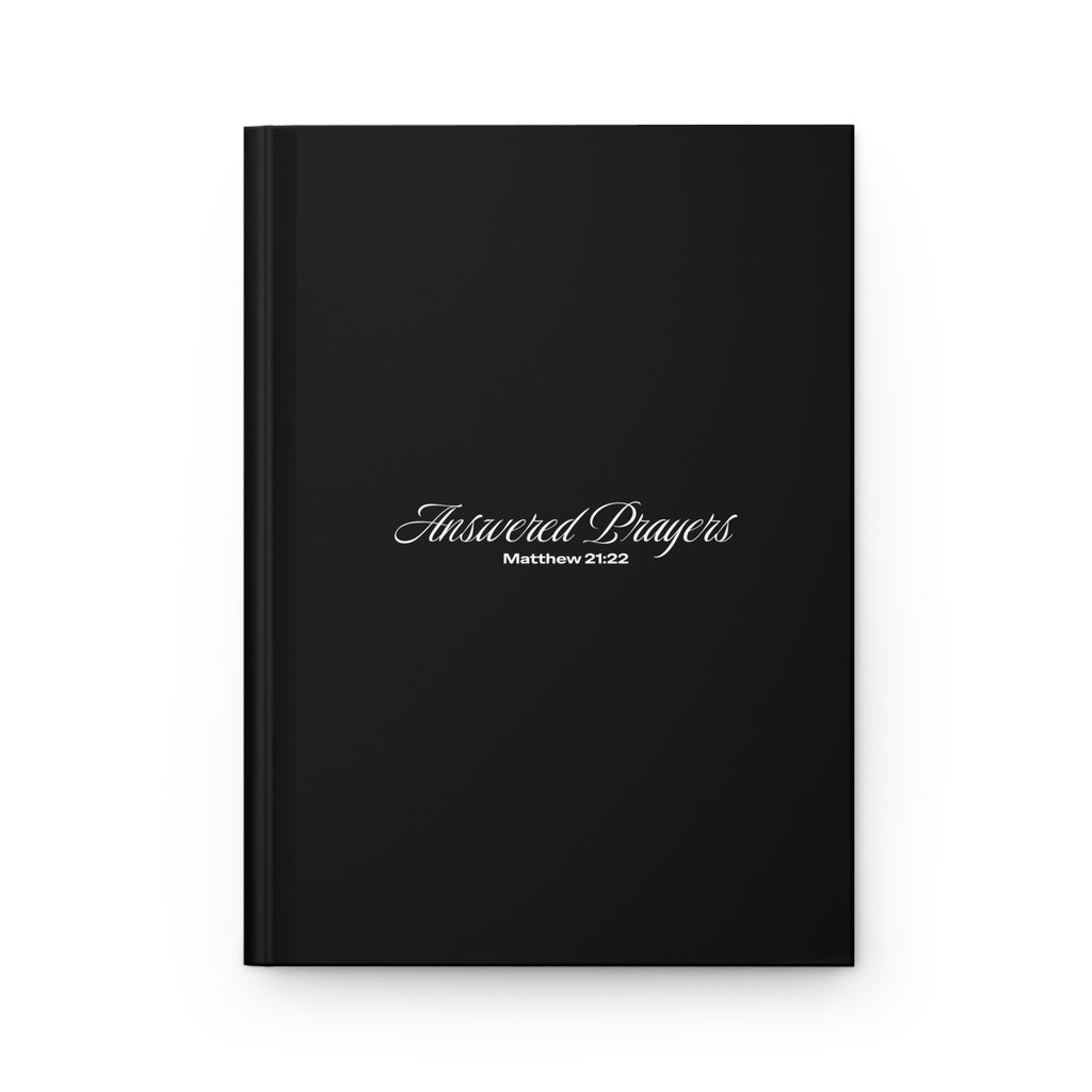 Answered Prayers (Matthew 21:22) Journal | Christian Prayer Notebook, Black & White
