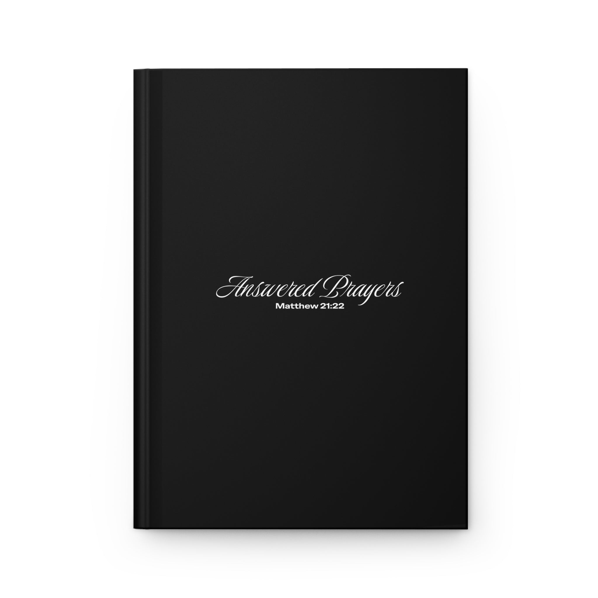 Answered Prayers (Matthew 21:22) Journal | Christian Prayer Notebook, Black & White