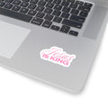 Jesus Is King Pink Sticker