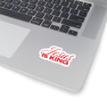 Jesus Is King Red Sticker