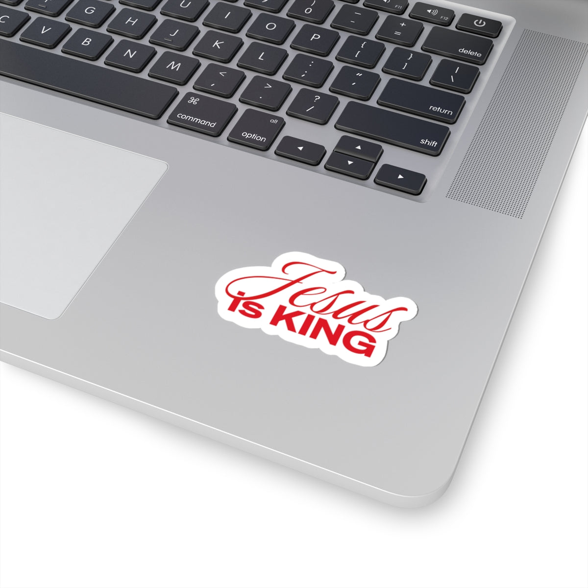 Jesus Is King Red Sticker