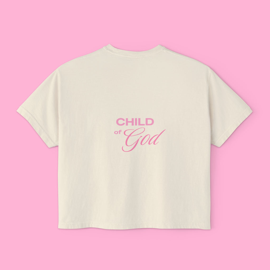 Child of God Boxy Tee | Women's Christian Graphic Shirt