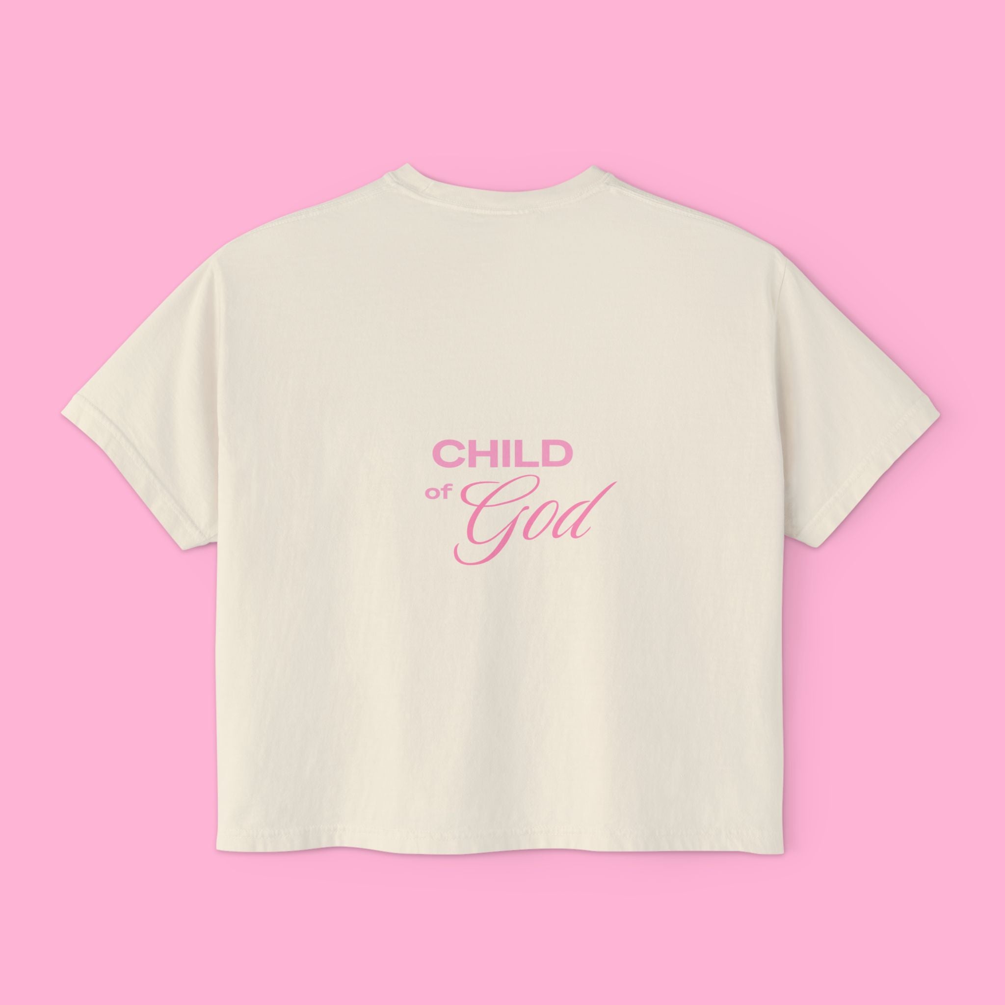 Child of God Boxy Tee | Women's Christian Graphic Shirt